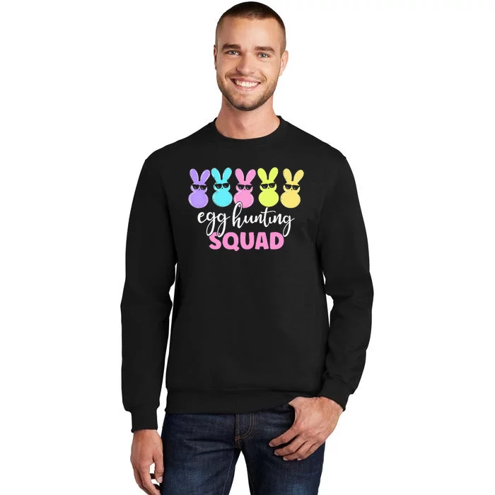 Egg Hunting Squad Crew Family Happy Easter Bunny Tall Sweatshirt