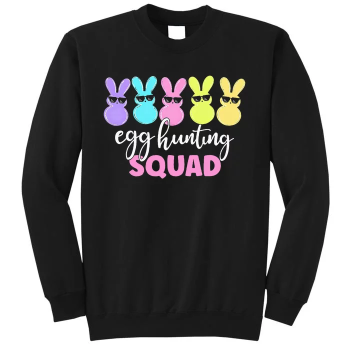 Egg Hunting Squad Crew Family Happy Easter Bunny Tall Sweatshirt