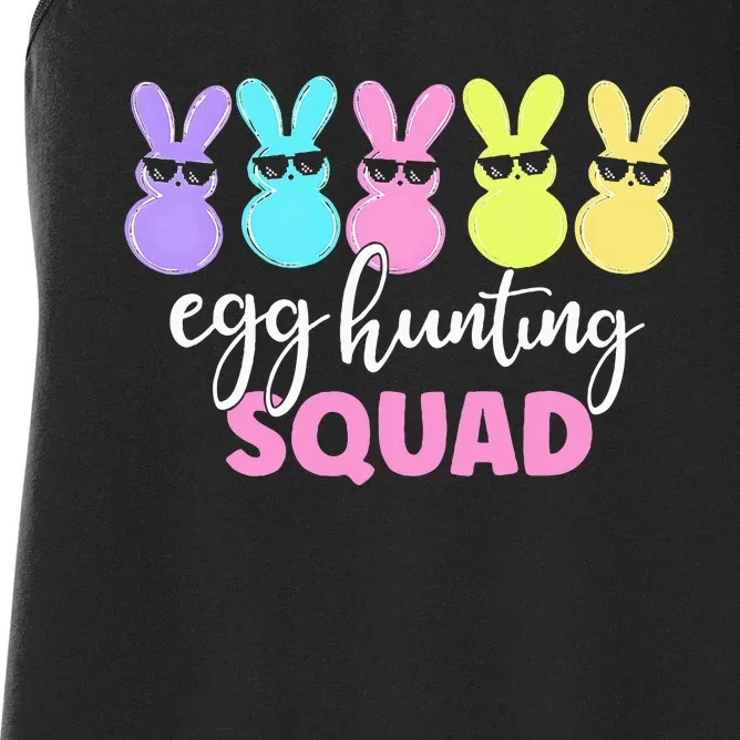 Egg Hunting Squad Crew Family Happy Easter Bunny Women's Racerback Tank