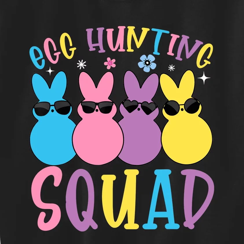 Egg Hunting Squad Crew Family Happy Easter Bunny Kids Sweatshirt