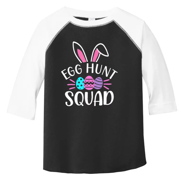 Egg Hunt Squad Hunting Season Easter day Toddler Fine Jersey T-Shirt