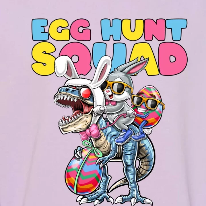 Egg Hunt Squad Easter Bunny Dinosaur Egg Rabbit Ears Costume Gift Garment-Dyed Sweatshirt