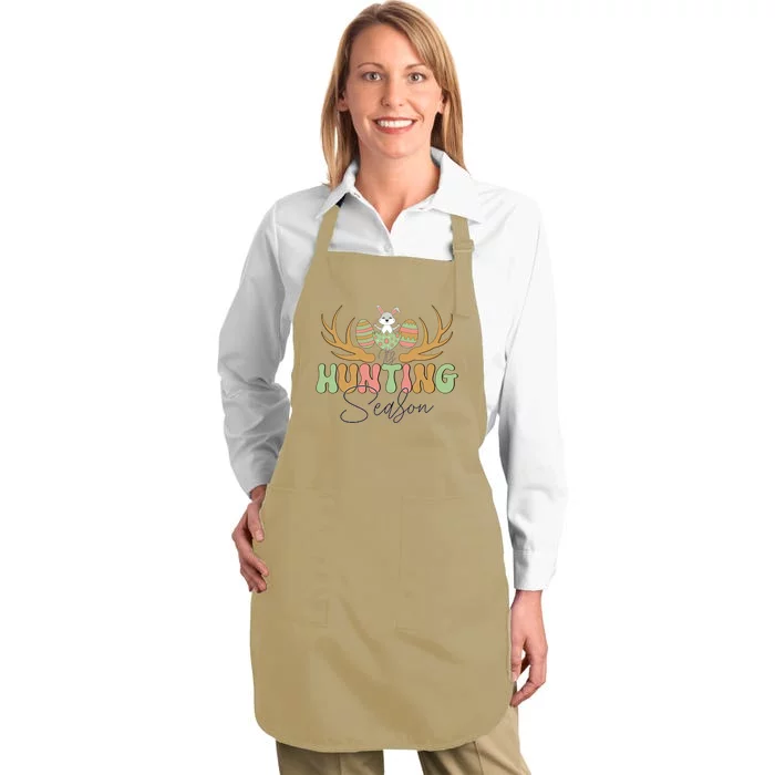 Easter Hunting Season Easter Day Full-Length Apron With Pocket