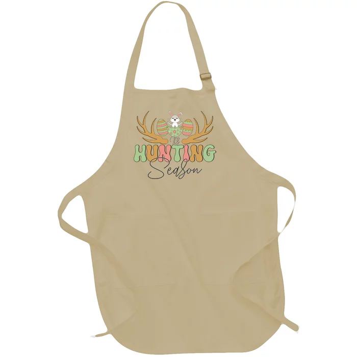 Easter Hunting Season Easter Day Full-Length Apron With Pocket