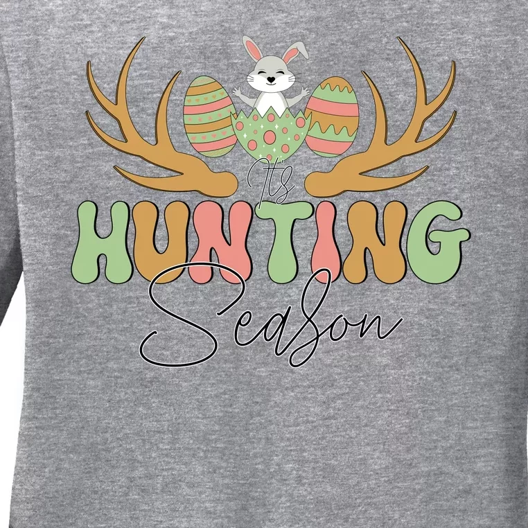 Easter Hunting Season Easter Day Ladies Long Sleeve Shirt