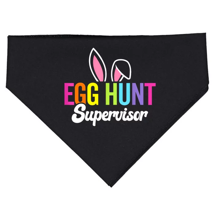 Egg Hunt Supervisor Matching Easter Rabbit Ears Egg Hunter USA-Made Doggie Bandana