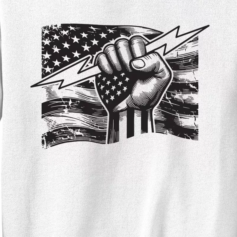 Electrician Hero Usa Flag Electrical Worker Lineman For Sweatshirt