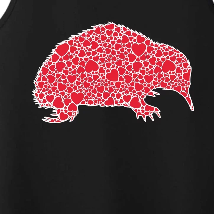 Echidna Hearts Valentine's Day Hedgehog Lover Gift Great Gift Performance Tank