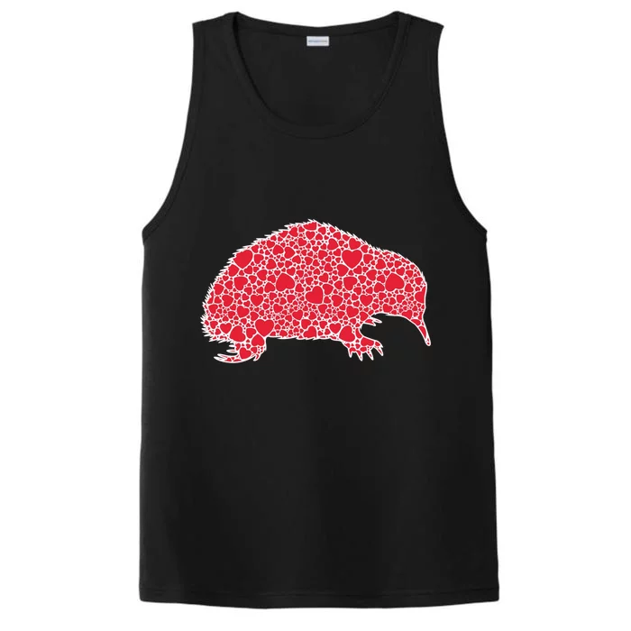 Echidna Hearts Valentine's Day Hedgehog Lover Gift Great Gift Performance Tank