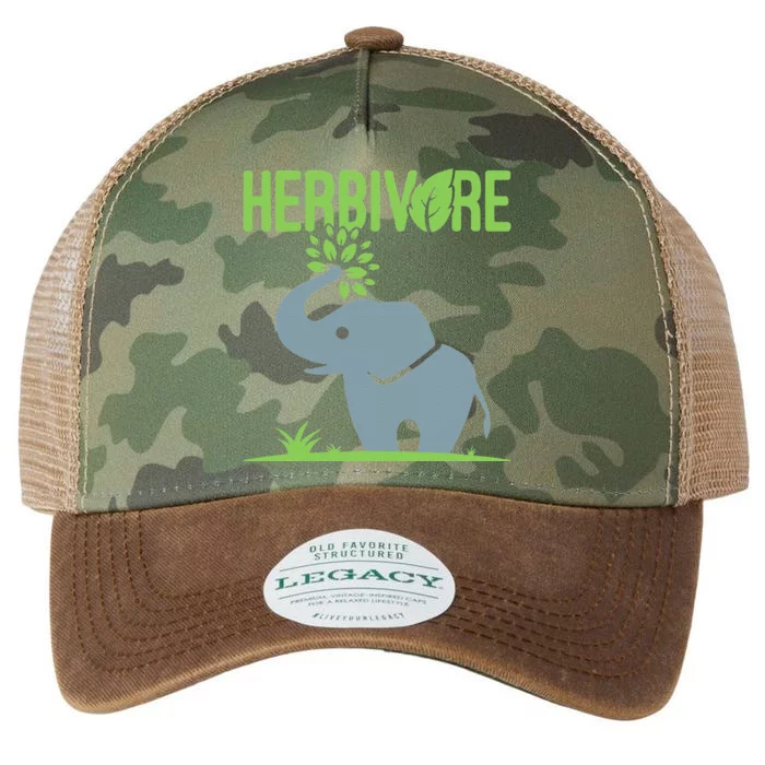 Elephant Herbivore Vegan Vegetarian Cute Legacy Tie Dye Trucker Hat