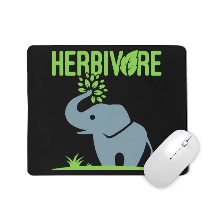 Elephant Herbivore Vegan Vegetarian Cute Mousepad