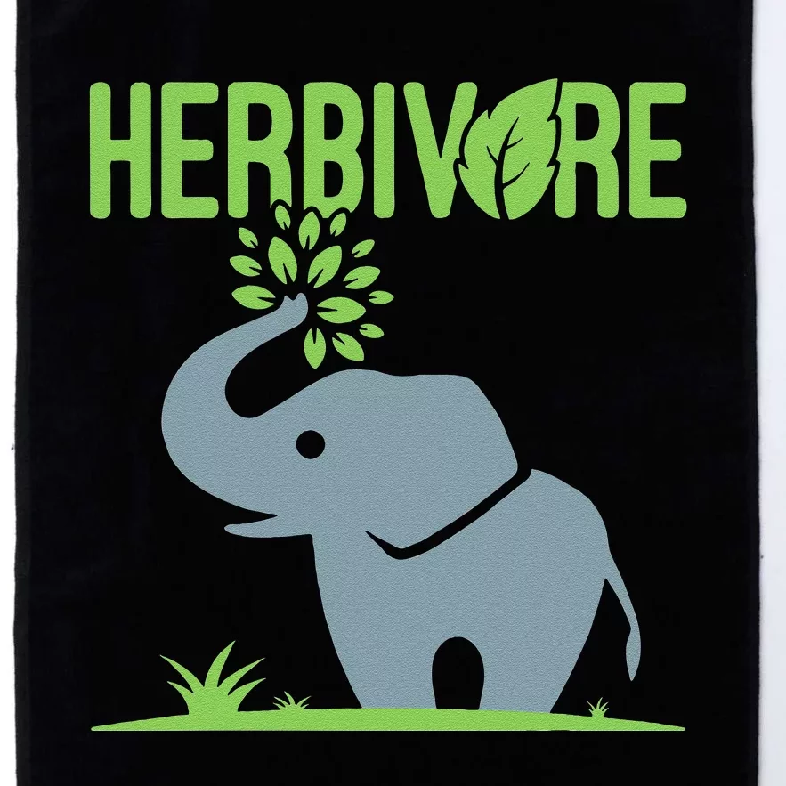 Elephant Herbivore Vegan Vegetarian Cute Platinum Collection Golf Towel