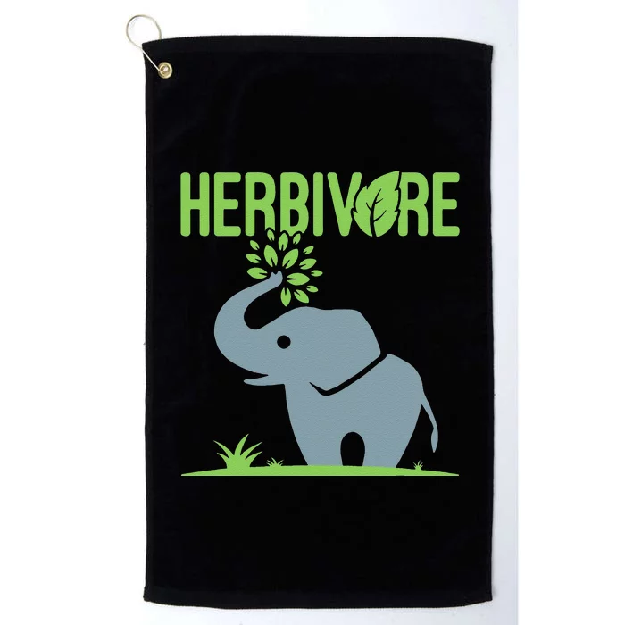 Elephant Herbivore Vegan Vegetarian Cute Platinum Collection Golf Towel