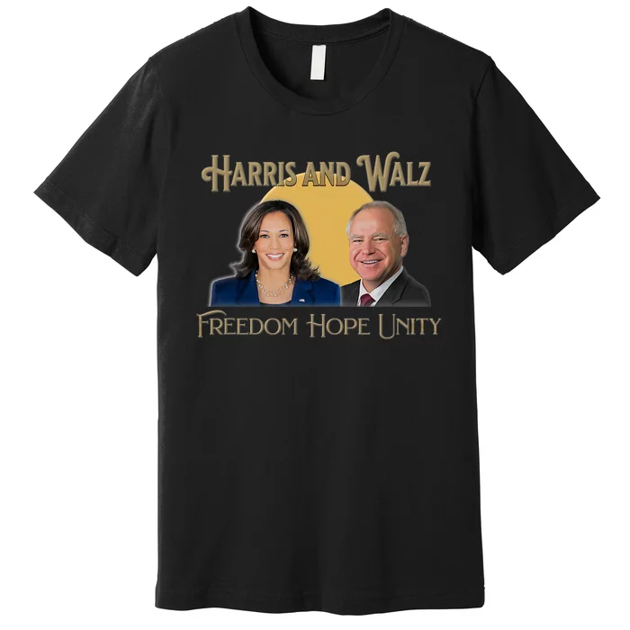 Elect Harris Walz 2024 Kamala And Tim President And Vp Premium T-Shirt