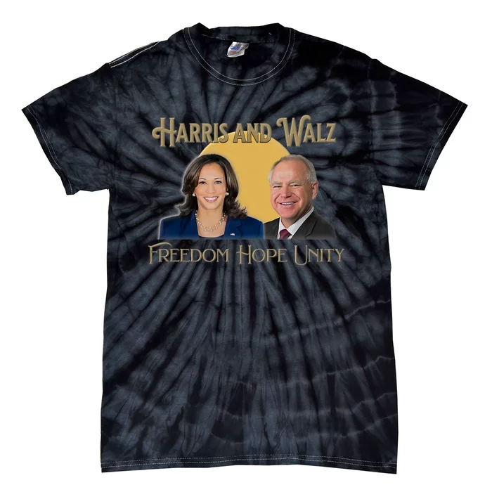 Elect Harris Walz 2024 Kamala And Tim President And Vp Tie-Dye T-Shirt