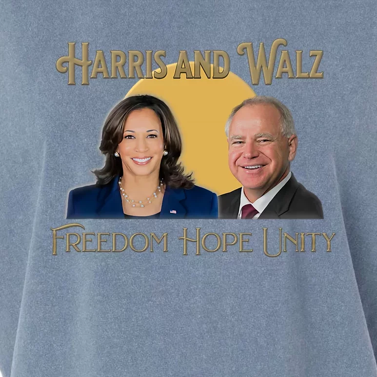 Elect Harris Walz 2024 Kamala And Tim President And Vp Garment-Dyed Women's Muscle Tee