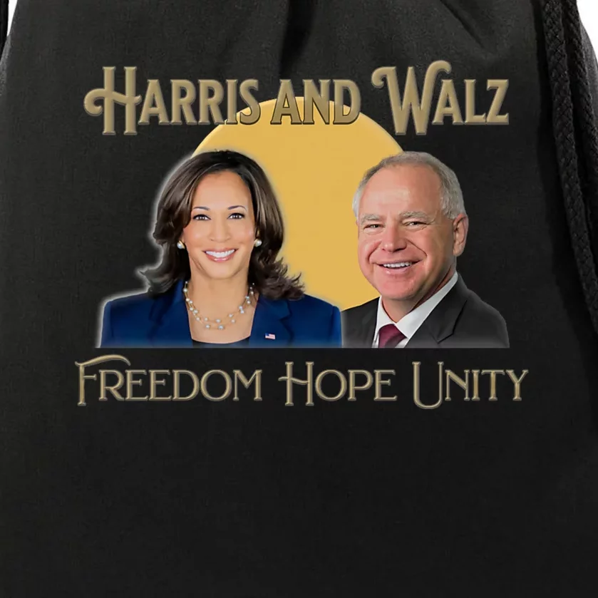 Elect Harris Walz 2024 Kamala And Tim President And Vp Drawstring Bag