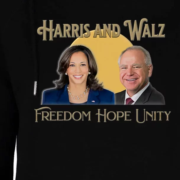 Elect Harris Walz 2024 Kamala And Tim President And Vp Womens Funnel Neck Pullover Hood