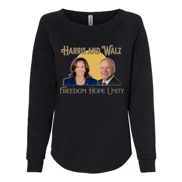 Elect Harris Walz 2024 Kamala And Tim President And Vp Womens California Wash Sweatshirt