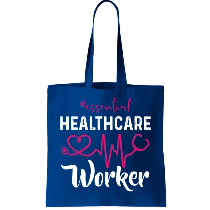 Essential Healthcare Worker Heartbeat Nurse Gift Tote Bag