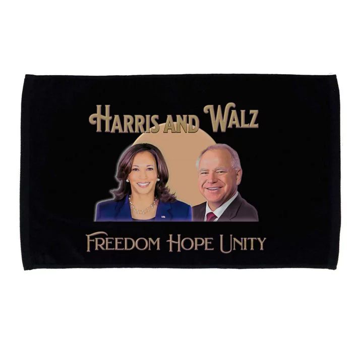 Elect Harris Walz 2024 Kamala And Tim President And Vp Microfiber Hand Towel