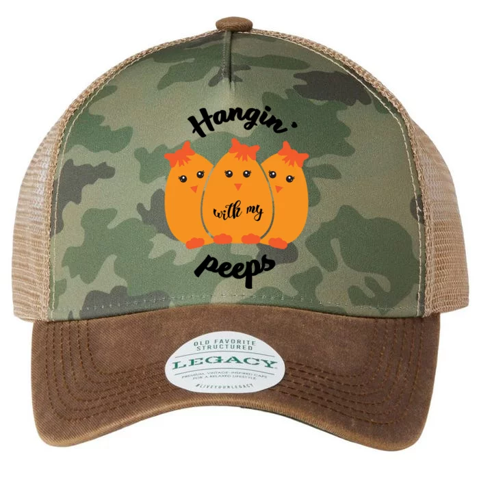 Easter Hanging With My Peeps Funny Gift Legacy Tie Dye Trucker Hat