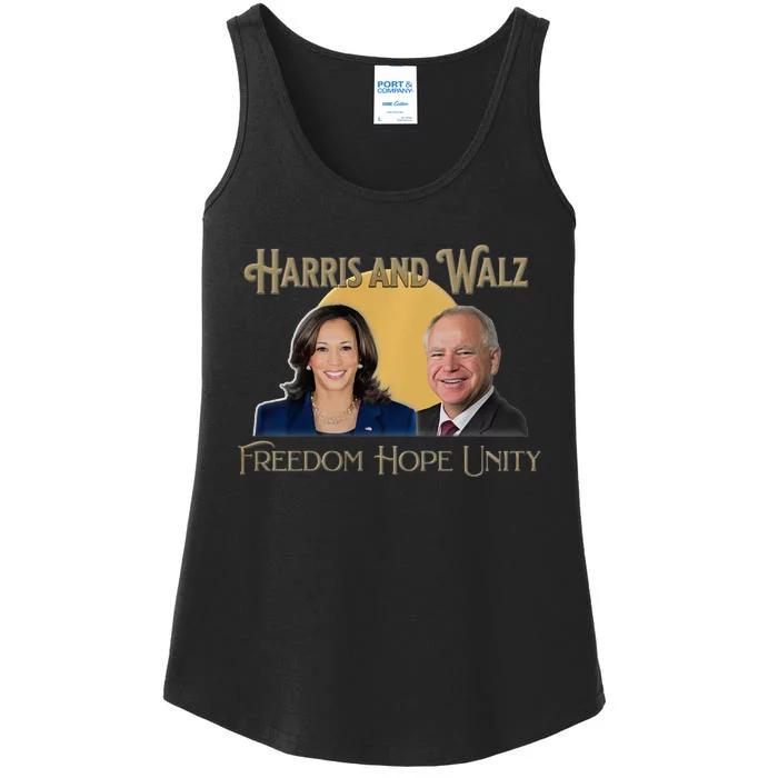 Elect Harris Walz 2024 Kamala And Tim President Ladies Essential Tank