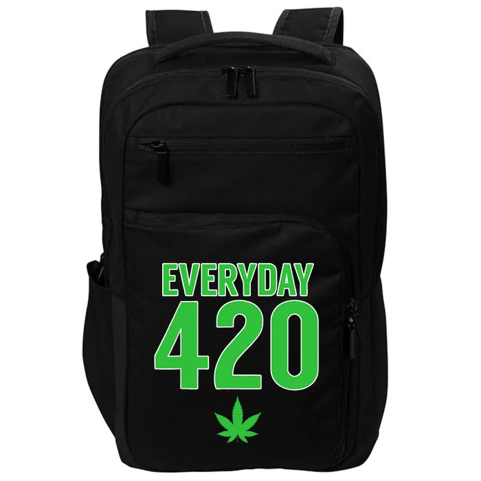 Everyday Is 420 420 Party April 20th Weed Marijuana Impact Tech Backpack