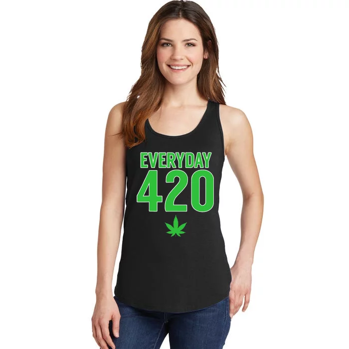 Everyday Is 420 420 Party April 20th Weed Marijuana Ladies Essential Tank