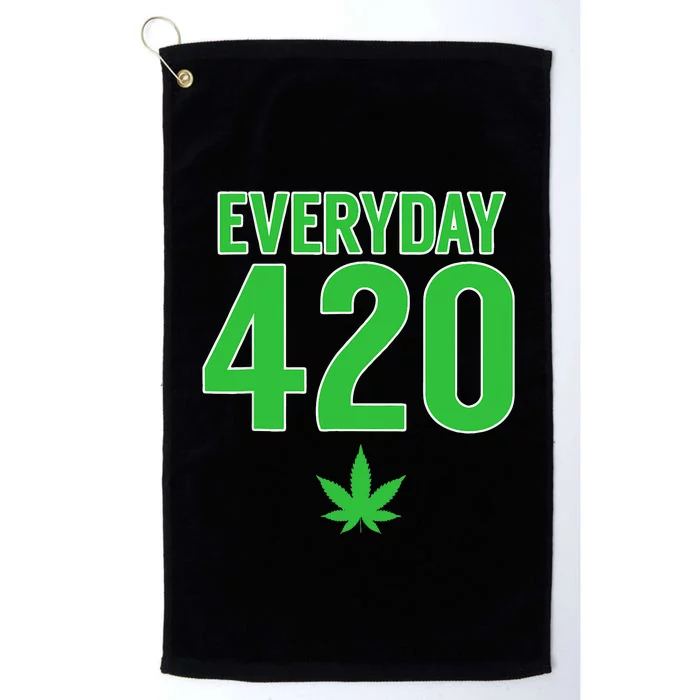 Everyday Is 420 420 Party April 20th Weed Marijuana Platinum Collection Golf Towel