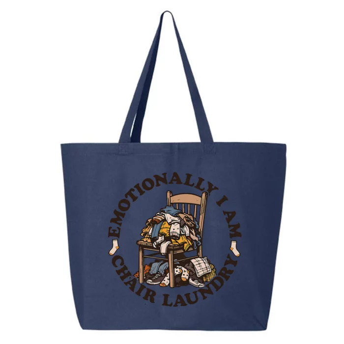 Emotionally I Am Chair Laundry 25L Jumbo Tote