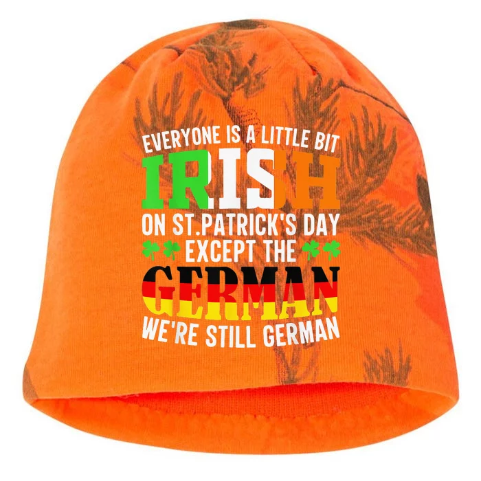 Everyone Is A Little Bit Irish On St Patrick's Day Shamrock Kati - Camo Knit Beanie