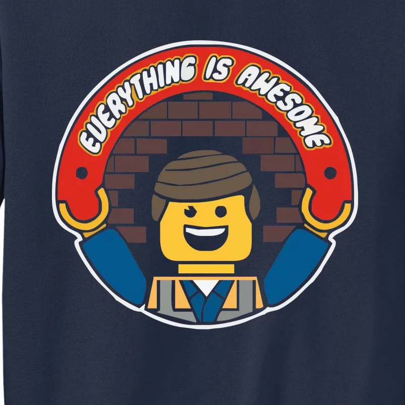 Everything Is Awesome Mens Funny Lego Sweatshirt