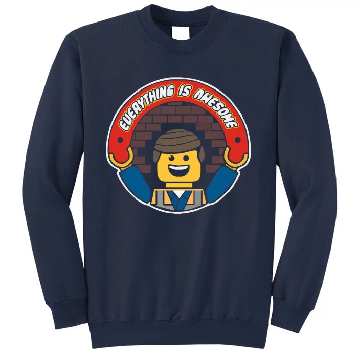 Everything Is Awesome Mens Funny Lego Sweatshirt