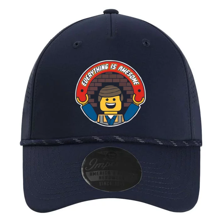 Everything Is Awesome Mens Funny Lego Performance The Dyno Cap