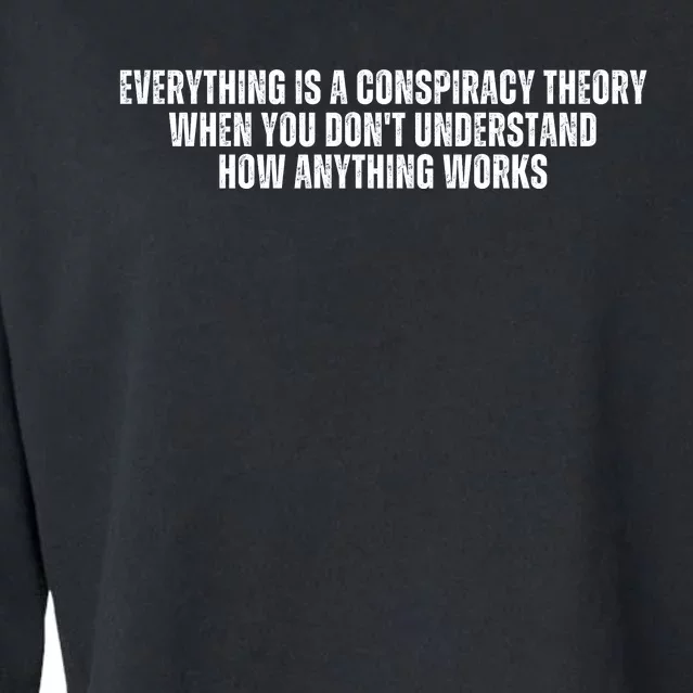 Everything Is A Conspiracy Theory When You Dont Understand How Anything Works Cropped Pullover Crew