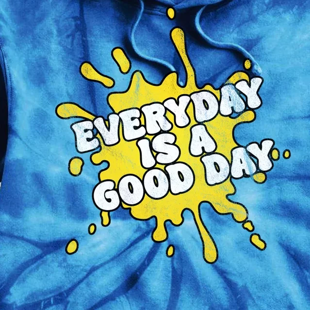 Everyday Is A Good Day Retro Tie Dye Hoodie