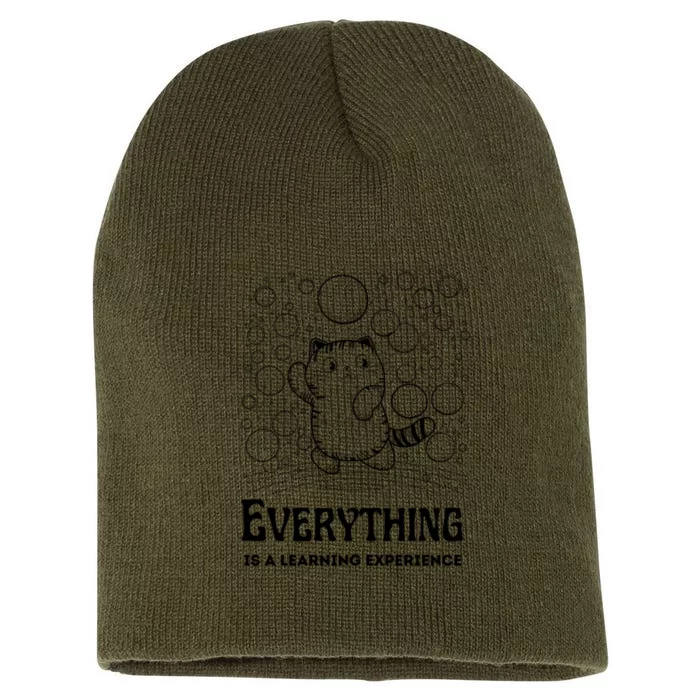 Everything Is A Learning Experience Short Acrylic Beanie