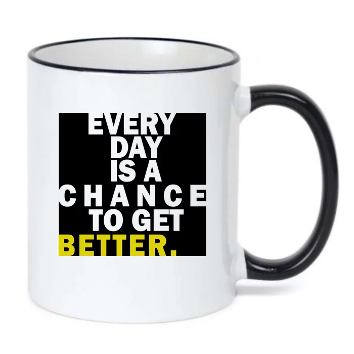 Everyday Is A Change To Get Better Black Color Changing Mug