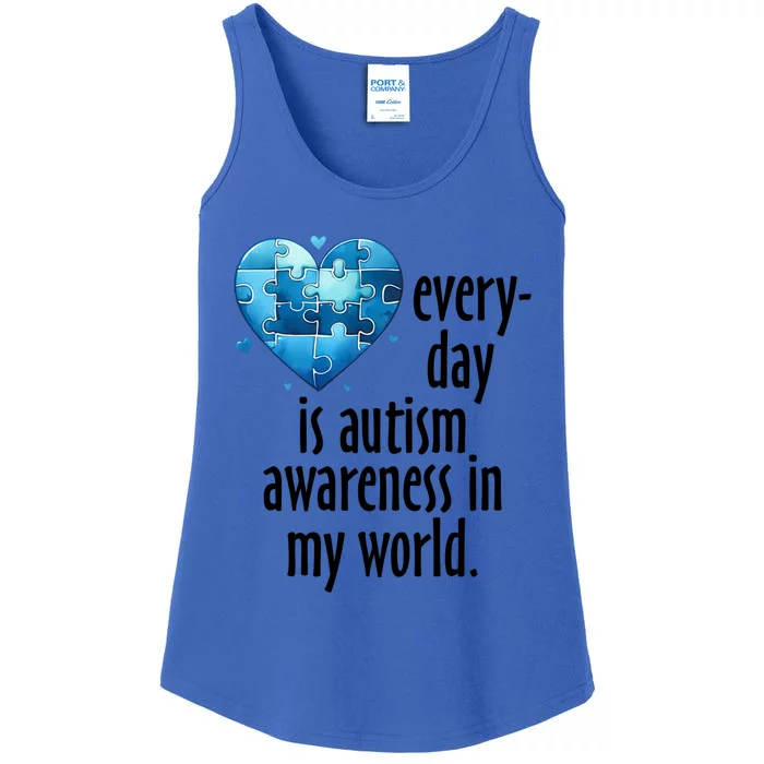 Everyday Is Autism Awareness MotherS Day Autism Mom Gift Ladies Essential Tank