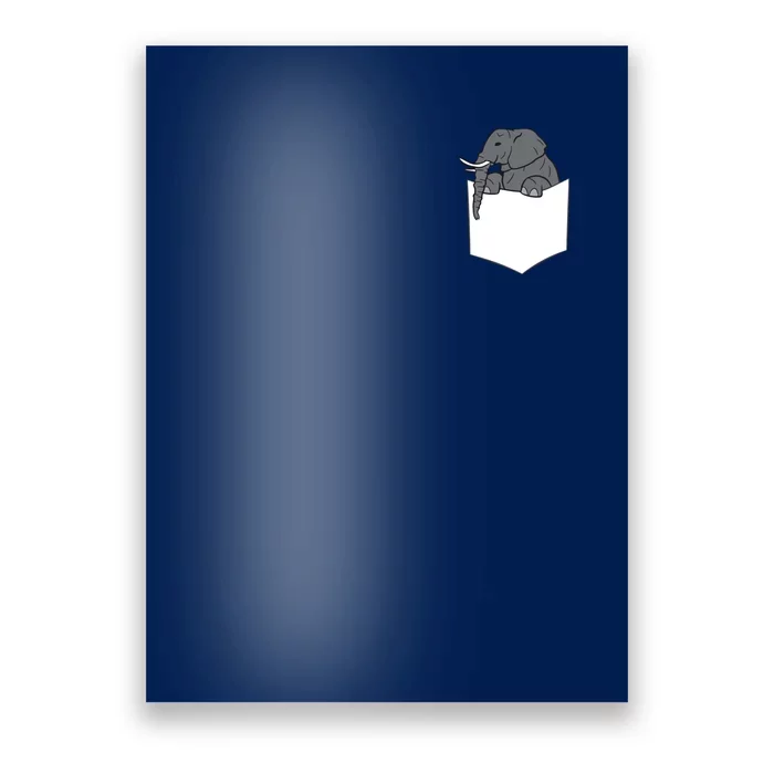 Elephant In A Pocket Funny Pocket Elephant Poster