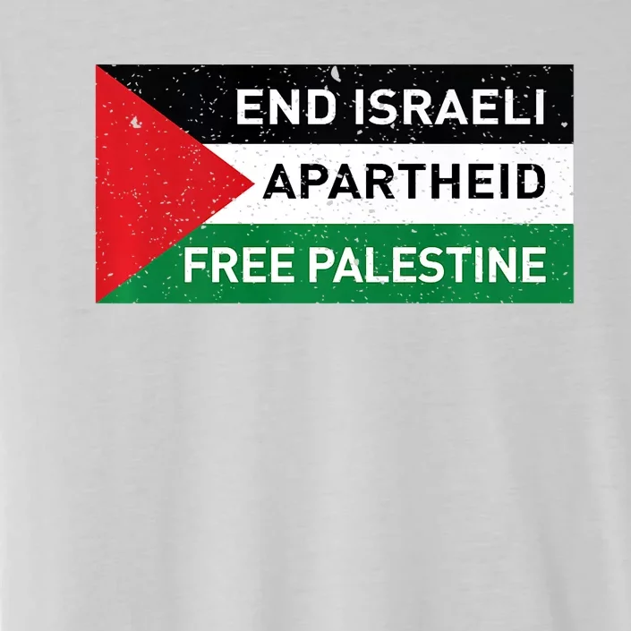 End Israeli Apartheid Free Palestine Flag ChromaSoft Performance T-Shirt