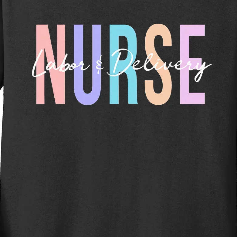 Everyday Is A Birthday Party L&D Nurse, LD Delivery Kids Long Sleeve Shirt