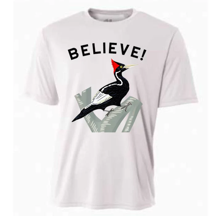 Endangered Ivory Billed Woodpecker Cooling Performance Crew T-Shirt