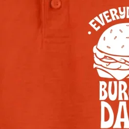 Everyday Is Burger Day Food Burgers Hamburger Lover Gift Dry Zone Grid Performance Polo