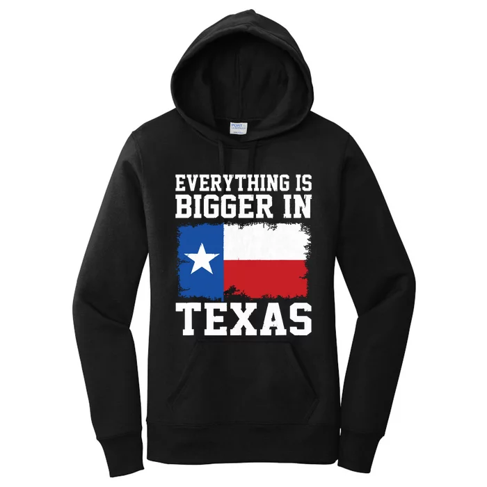 Everything Is Bigger In Texas Vintage Houston Dallas Austin Women's Pullover Hoodie