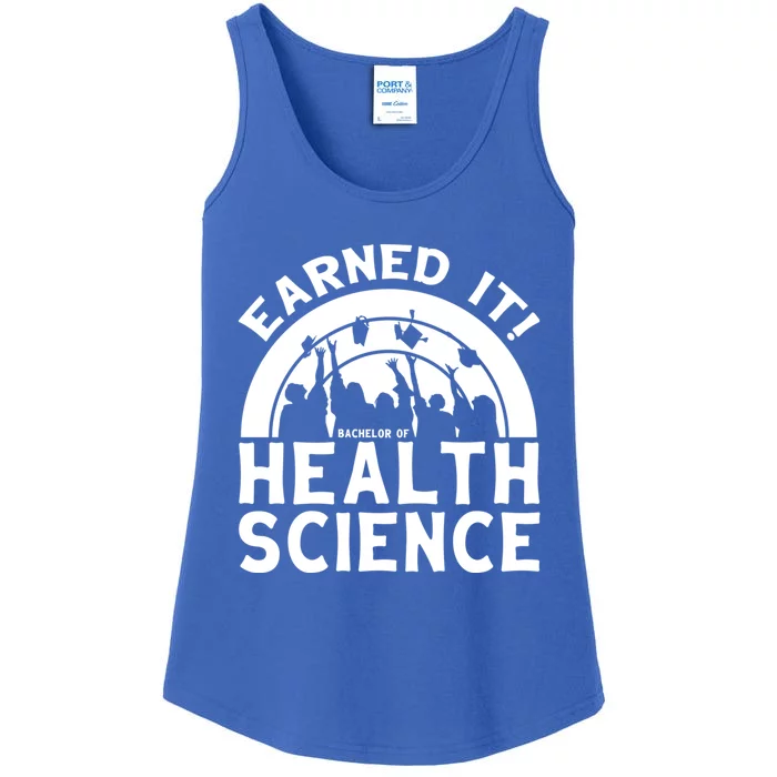 Earned It Bhsc Bachelor Of Health Science University Grad Gift Ladies Essential Tank