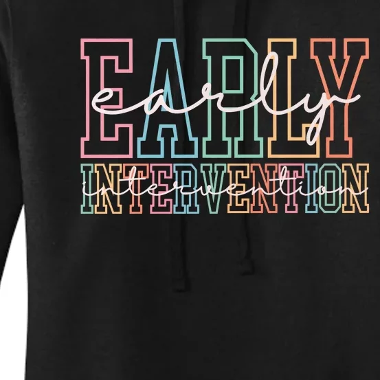 Early Intervention Childhood Women's Pullover Hoodie