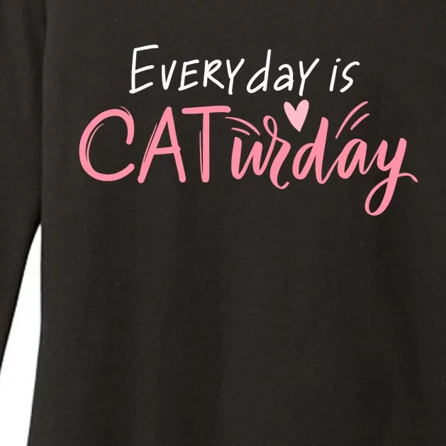 Everyday Is Caturday Cat Lover Womens CVC Long Sleeve Shirt