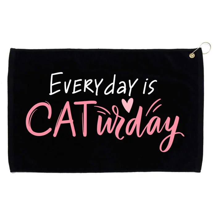 Everyday Is Caturday Cat Lover Grommeted Golf Towel